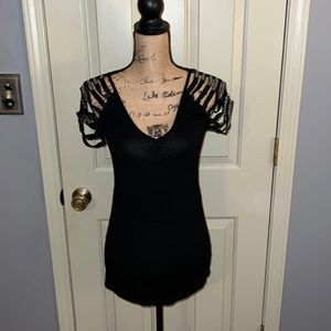 Poof! Size m/l black shirt